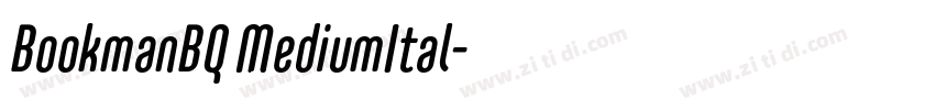 BookmanBQ MediumItal字体转换